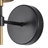 1-Light Wallchiere Clear Glass Wall Sconce