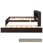 Lit plateforme double en bois massif-513216269
