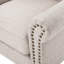Chaise d'appoint intrigante - beige avec détails