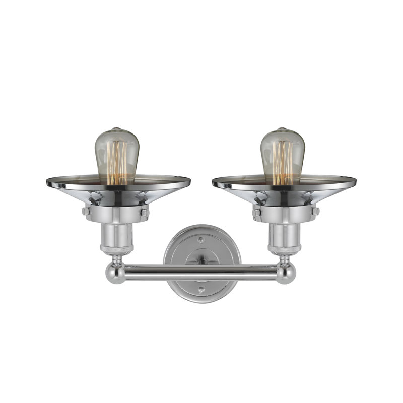 Éclairage pour meuble-lavabo à 2 lumières à intensité variable, Chrome poli, Chrome poli