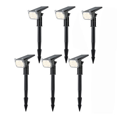 Solar Path Lights, Adjustable 2-in-1 Wall/Ground Light
