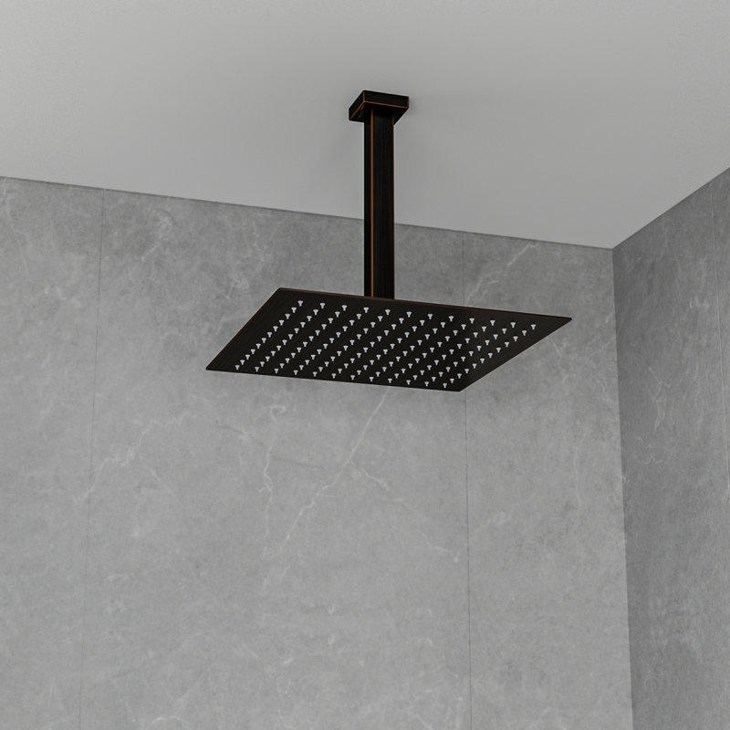 Pomme de douche à pluie 12 po, Bronze frotté à l'huile