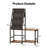 Record Player Stand with Vinyl Record Storage, 3-in-1 Record Cabinet & Turntable Stand, Fits 200 Albums, Vintage Media Storage Organizer, Rustic Brown