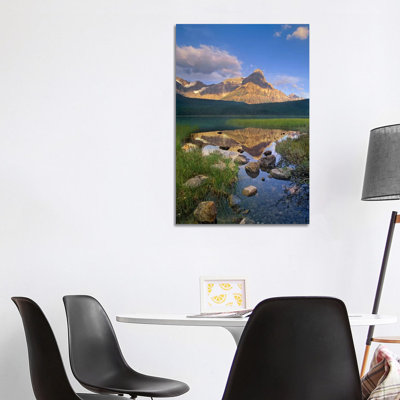 Mount Chephren And Waterfowl Lake, Banff National Park, Alberta, Canada by Tim Fitzharris - Wrapped Canvas Print