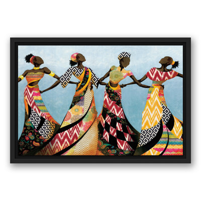 Danse en robe sur toile