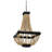 Anagnos Decorative Metal and Draped Wood Bead Chandelier-144574984