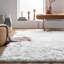 Tapis blanc à poils longs Haja Fluffy-80008131