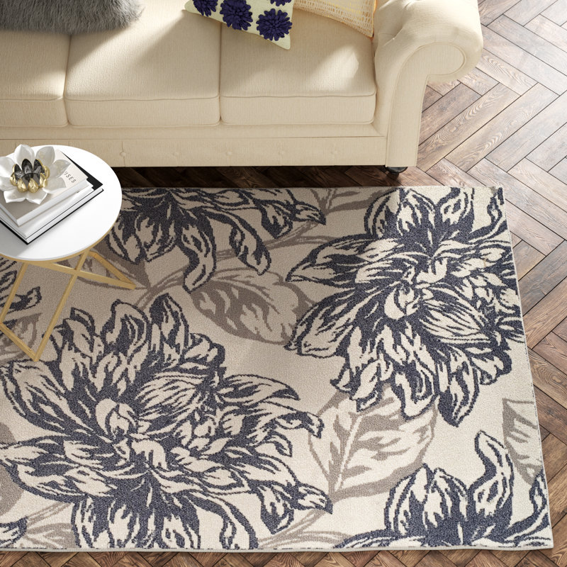 Tapis d'intérieur / extérieur gris Mandurah, Rectangle 8 pi x 10 pi