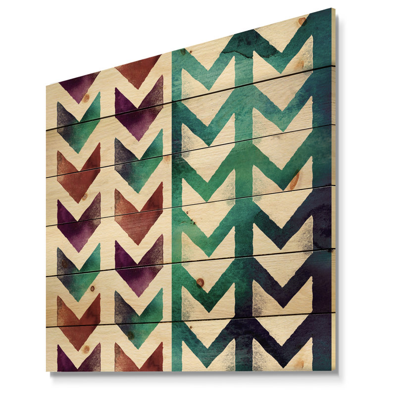 " Geometric Arrows ", 16" H x 16" W x 1" D