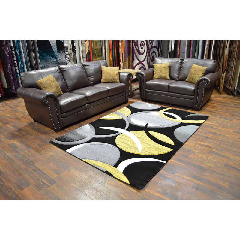 Mccampbell Performance Abstract Indoor Rug, Rectangle 9'2'' x 12'5''