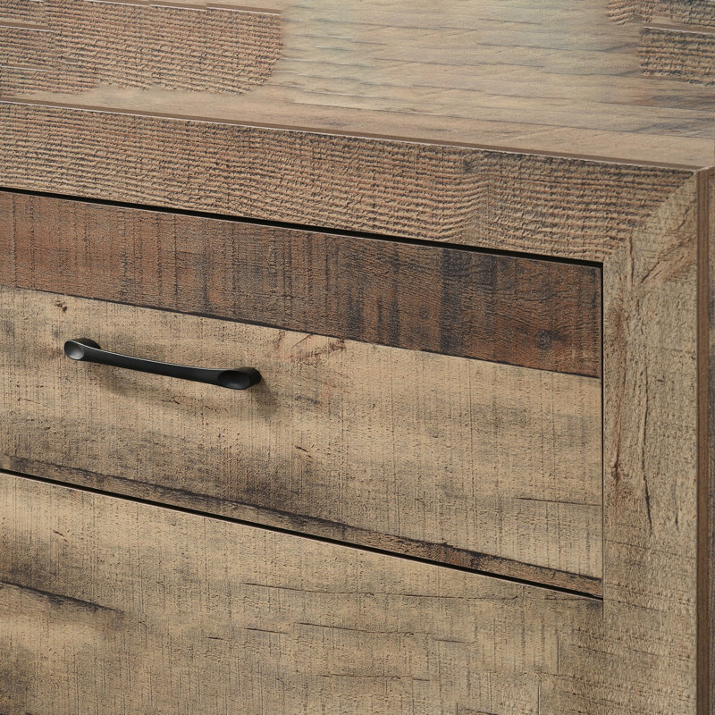 Ensemble de meubles de chambre à coucher à 1 tiroir de style rustique avec 5 tiroirs de style rustique et contemporain