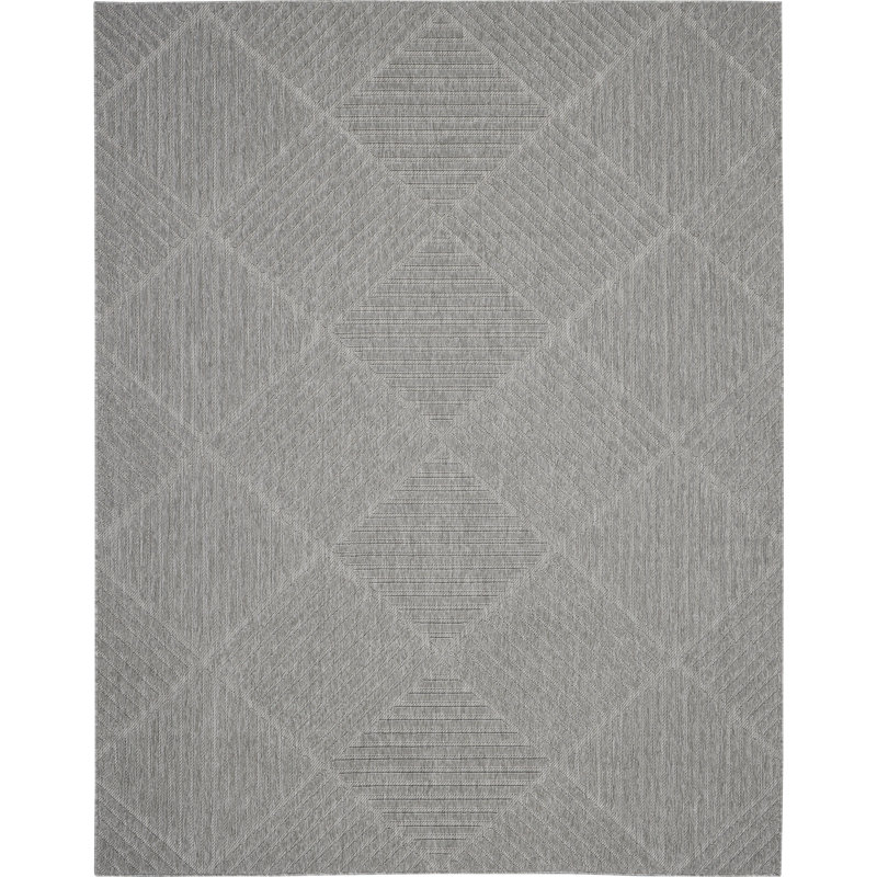 Inayaah Cozumel 7'10" X 9'10" Light Grey Modern Rug