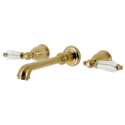 Kingston Brass Wilshire Two-Handle 3-Hole Wall Mount Bathroom Faucet