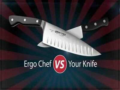 Ergo Chef Fastedge Pull Through Knife Sharpener, 2 Stage, Black