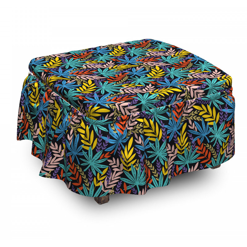 Box Cushion Ottoman Slipcover