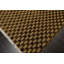 Tapis de zone en laine doré/noir 9 pi x 11 po one-of-kind à la main noué la Springmont