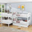 Lit superposé simple au-dessus de simple en L avec lit gigogne simple-1462527136