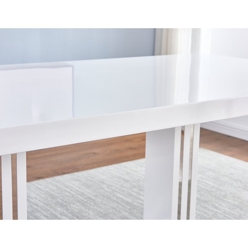 Ajamu Solid Wood Top Dining Table