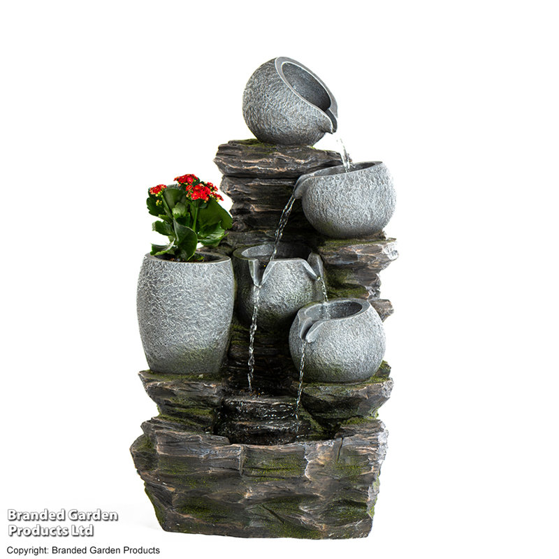Weather Resistant Floor Fountain with Light