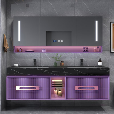 Bathroom cabinet modern simple light luxurious
