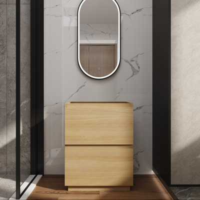 24" Vanity Base with Dual Drawer Storage