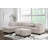 Vega 108" Faux Fur Reversible Sectional With Storage Ottoman-100170930