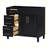 Modern Freestanding Bathroom Storage Cabinet with 2 Drawers and a Tip-out Drawer