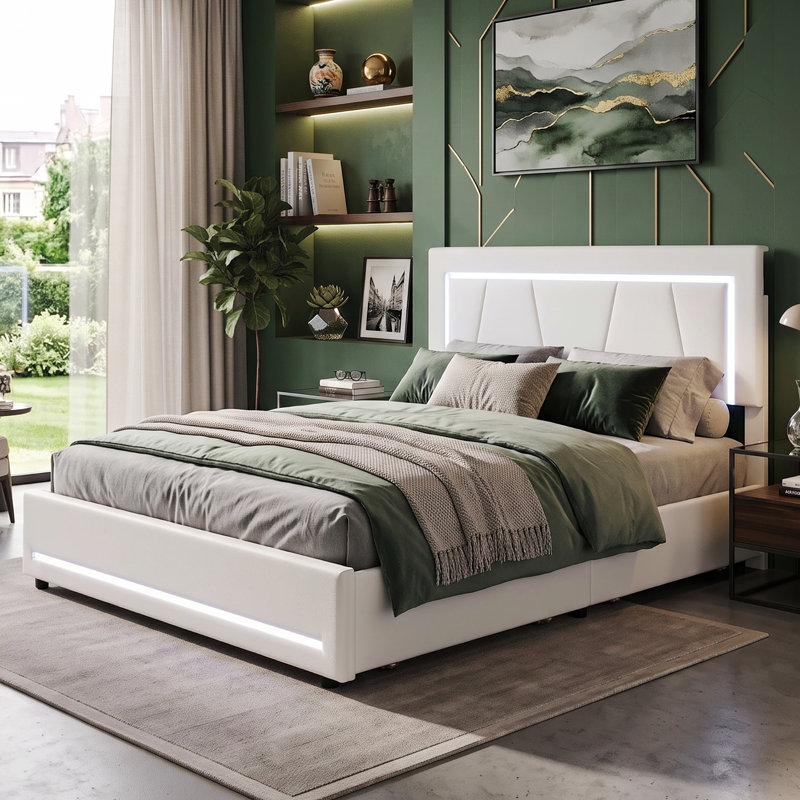 Smart Velvet Storage Beds Upholstered Bed