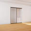 Cloisons 2 pièces en verre transparent - Portes coulissantes - Portes de placard-96872733-113883875