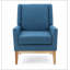 Fauteuil bleu à 4 pieds Tadcaster-113642025