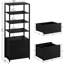 Jayger Industrial Bookcase with File Cabinet Drawers-393054573-393652140