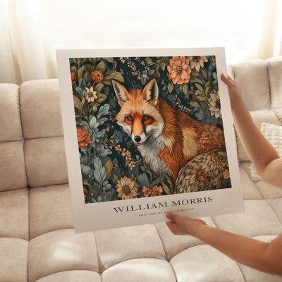 Animaux, reproduction d'art sans cadre William Morris Fox