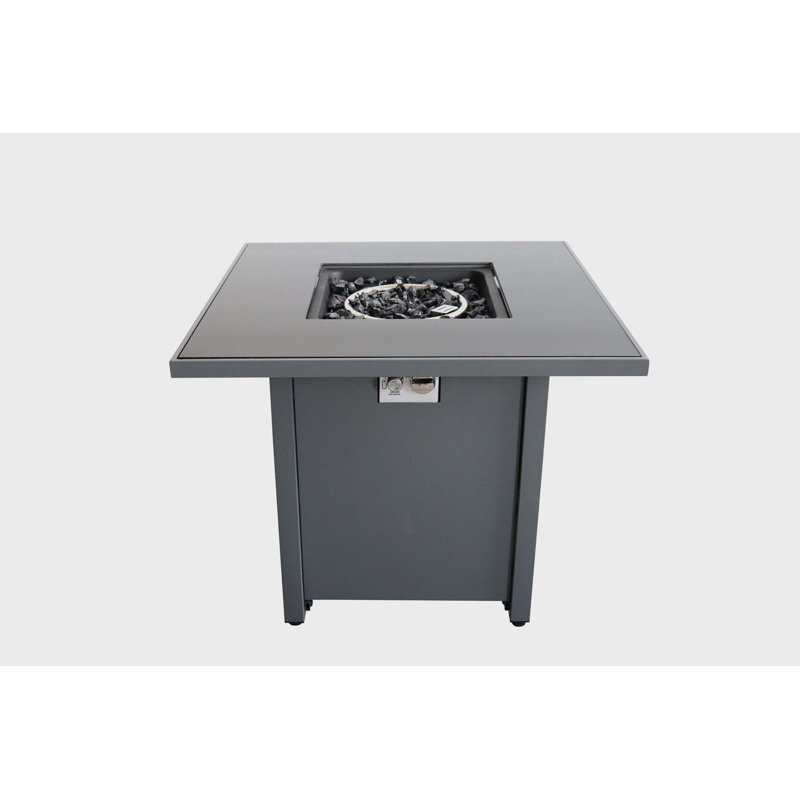 Haruo Square Steel Smokeless Fire Pit Table