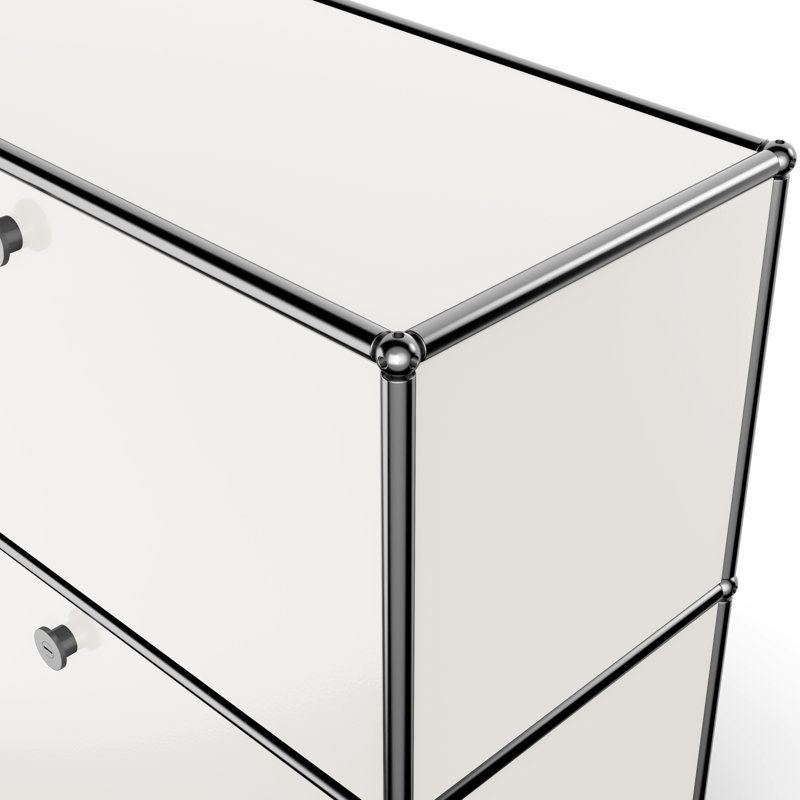 Steggall 59.05'' Wide 4 - Shelf Storage Cabinet, White