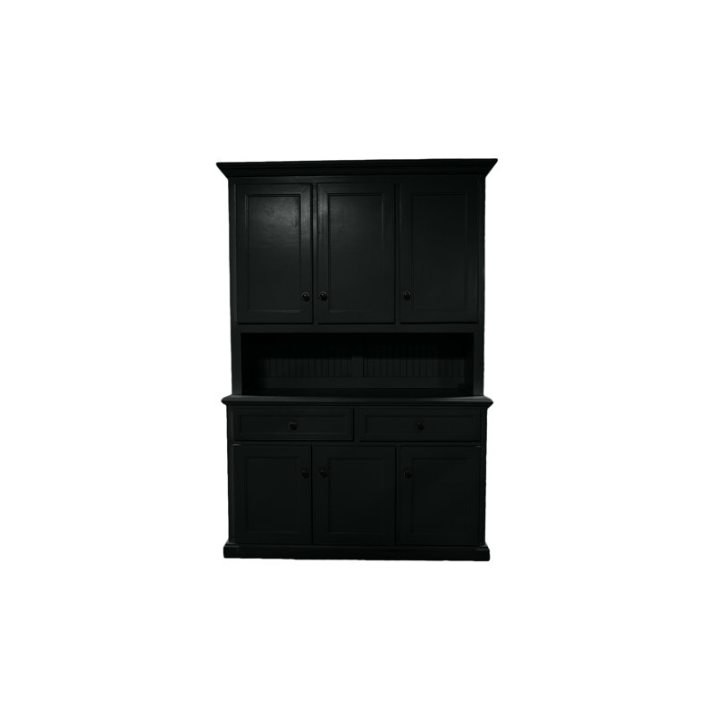 Modern Dining Hutch and Buffet, Black
