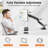 Pneumatic Arm Full Motion Single Monitor Universal Desk Mount