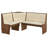 Jermaria 4 - Person Trestle Dining Set