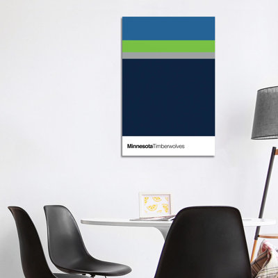 Minnesota Timberwolves Basketball 1 Piece Wrapped Canvas Wall Art