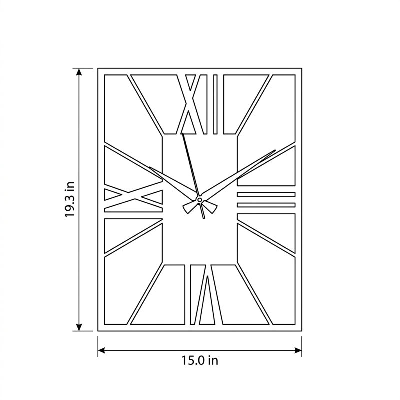 Antique Restoration Grand Wall Clock