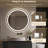 LED Bathroom Round Mirror with Light – Anti-Fog and Adjustable Color Lighting-650761223