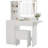 Jakaylen Vanity Makeup Desk with LED Light-231338822