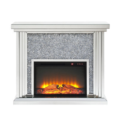 Maxximus 47.44'' W Black,Clear Electric Fireplace