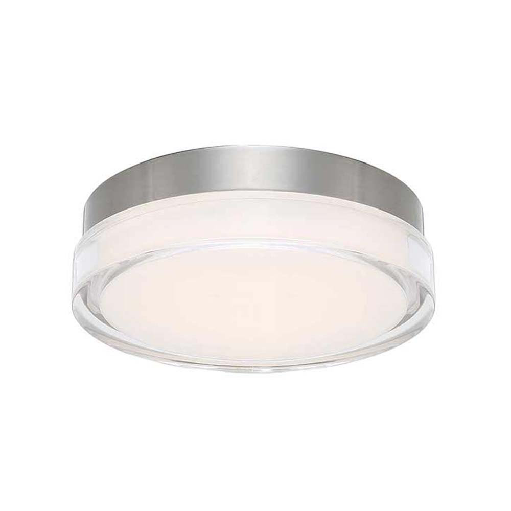Pi Single Light Flush Mount, 3000K, 2.5" H x 6.25" W x 6.25" D, Black