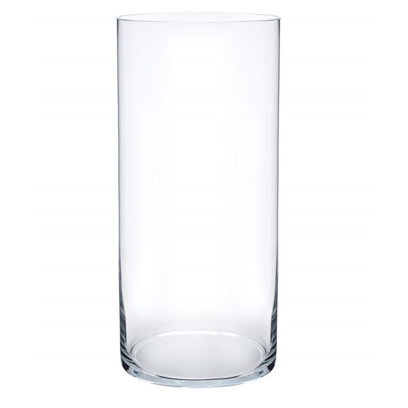Carpen Glass Table Vase, 12" H x 4" W x 4" D