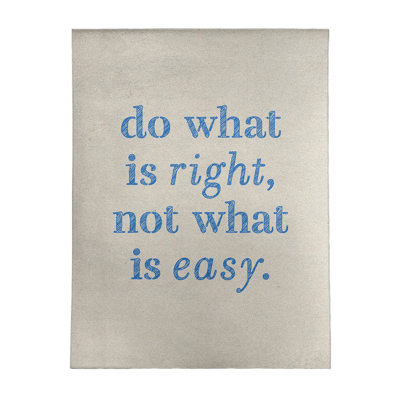Quotes Chenille Indoor Rug, Rectangle 5' x 7'
