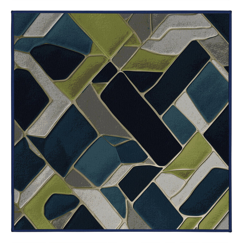 Warp Constellation Rug, Square 5'