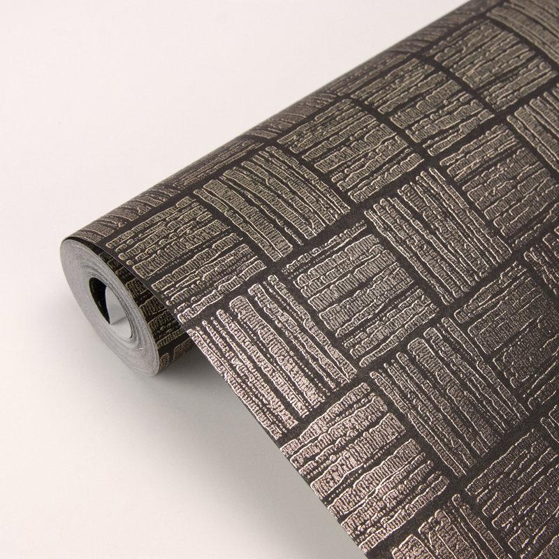 Rouleau de papier peint L 33 pi x l 21 po Och Glint, Noir