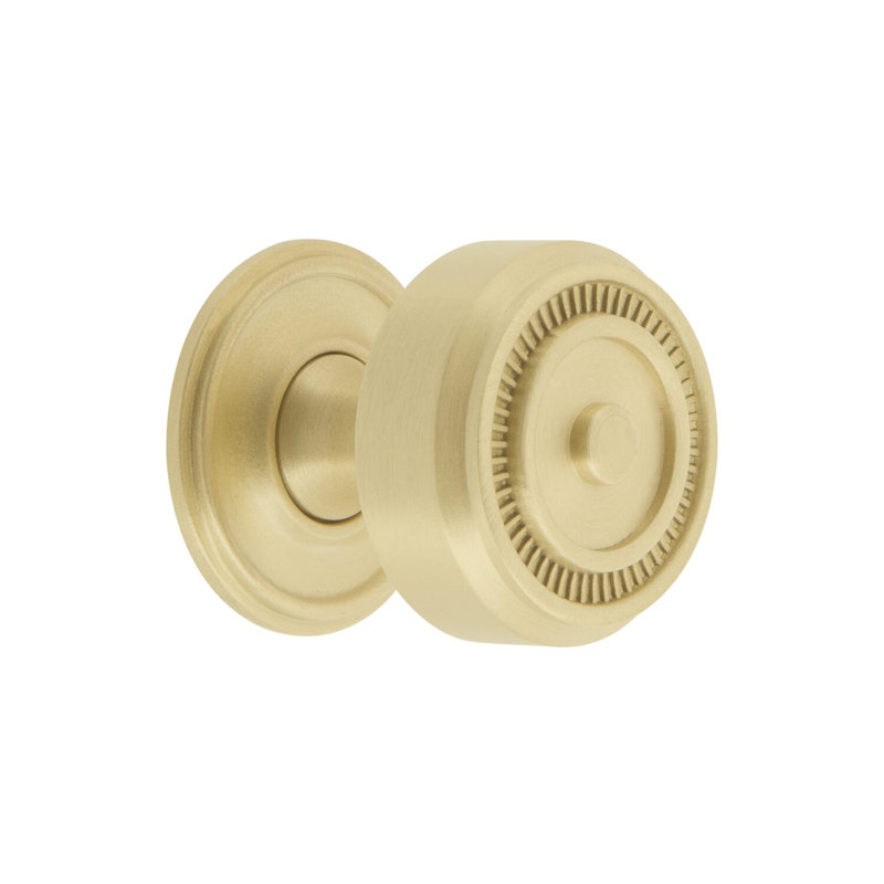 Soleil Cabinet Knob, Satin Brass