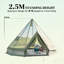 Tente de camping extérieure imperméable, tente tipi, tente de camping extérieure