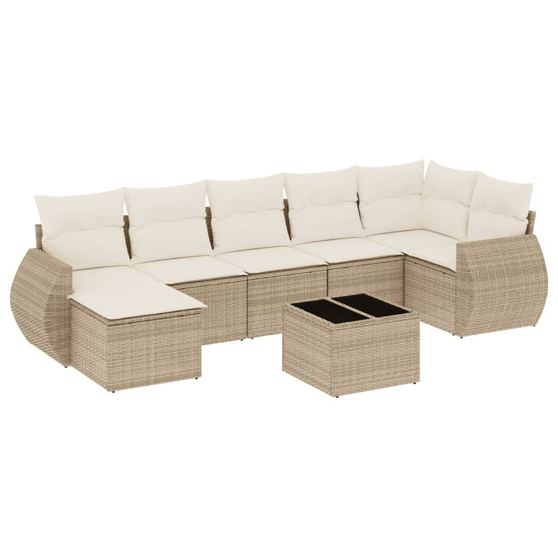 Ensemble de canapé de jardin Vidaxl beige